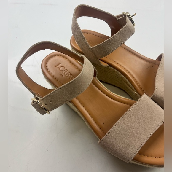 J. Crew Beige Wedge Sandals - Picture 3 of 9